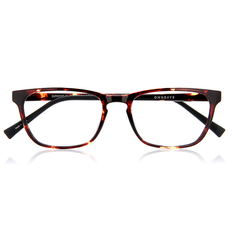 OWNDAYS | ESSENTIAL Black Full Rim Rectangle right side