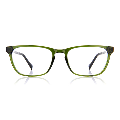 OWNDAYS | ESSENTIAL Green Full Rim Rectangle left side