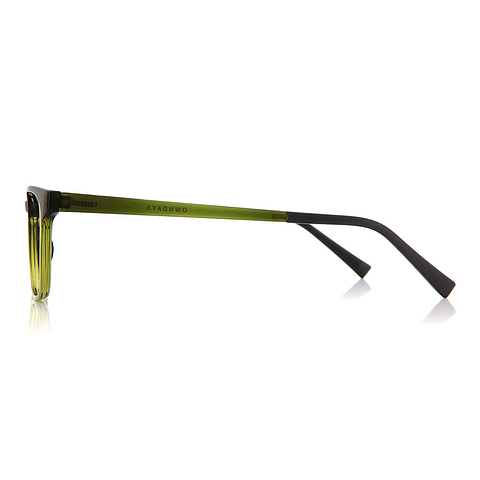 OWNDAYS | ESSENTIAL Green Full Rim Rectangle left side
