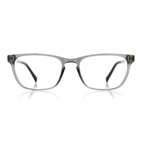 OWNDAYS | ESSENTIAL Light Gray Full Rim Rectangle left side