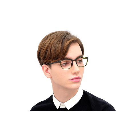 OWNDAYS | ESSENTIAL Light Gray Full Rim Rectangle left side