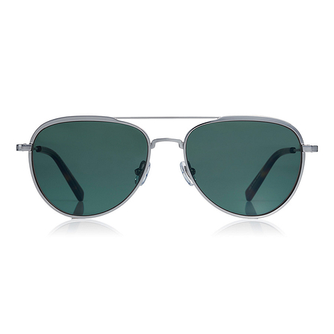 OWNDAYS | SUN Light Gunmetal Full Rim Teardrop left side