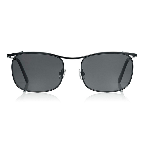 OWNDAYS | SUN Mid Gunmetal Full Rim Rectangle left side