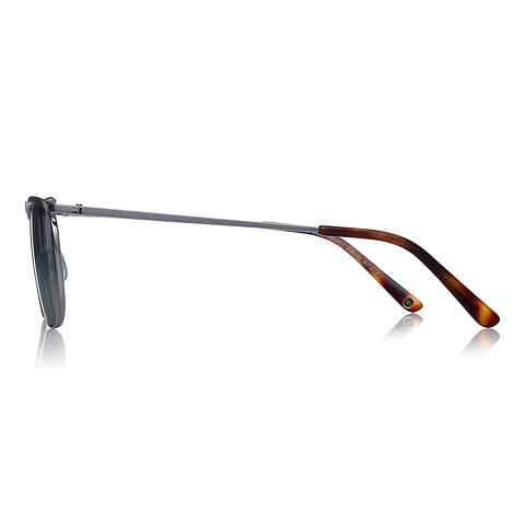 OWNDAYS | SUN Silver Full Rim Rectangle left side