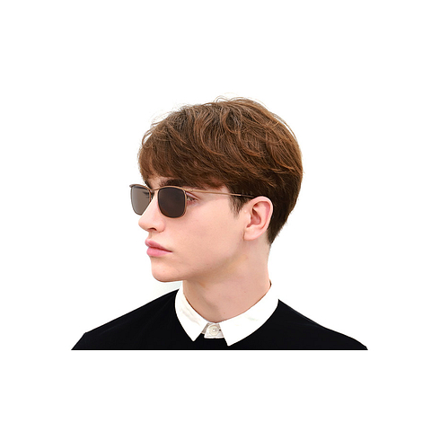 OWNDAYS | SUN Silver Full Rim Rectangle right side