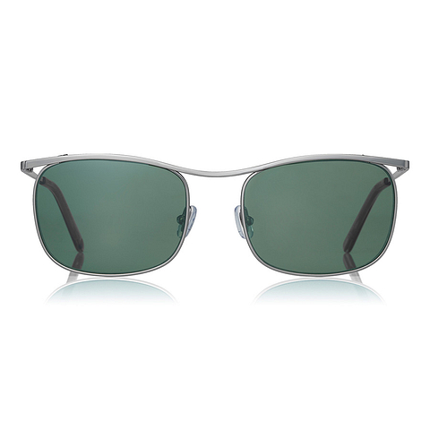 OWNDAYS | SUN Silver Full Rim Rectangle left side