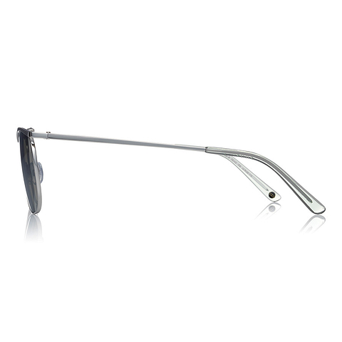 OWNDAYS | SUN Silver Full Rim Rectangle left side