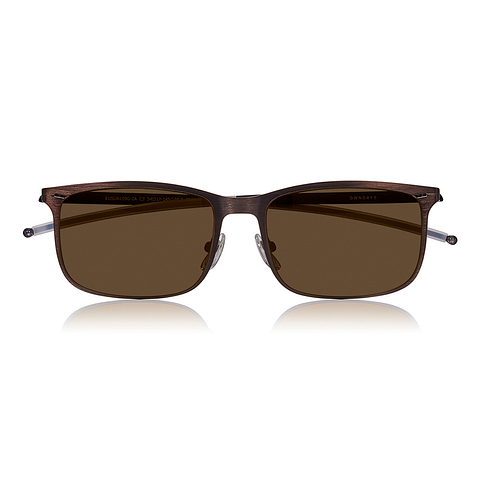 OWNDAYS | SUN Matte Brown Full Rim Wellington right side