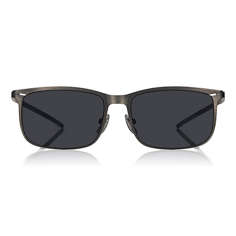 OWNDAYS | SUN Matte Silver Full Rim Wellington left side