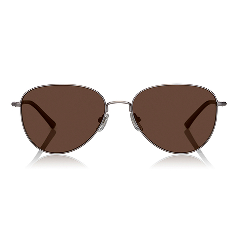 OWNDAYS | SUN Mid Gunmetal Full Rim Teardrop left side
