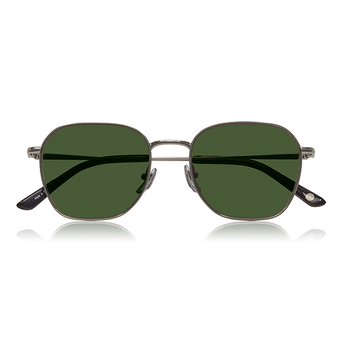 OWNDAYS | SUN Silver Full Rim Polygon left side
