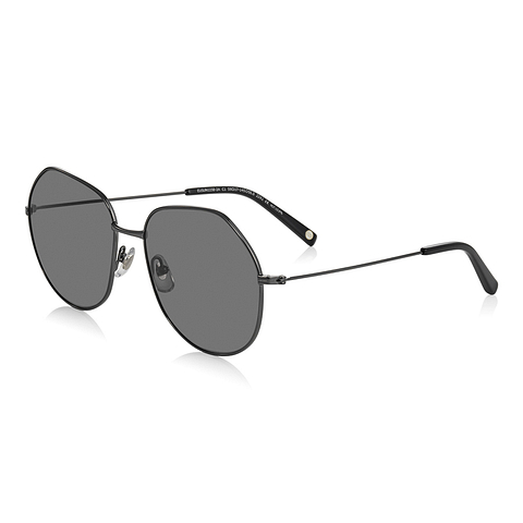 OWNDAYS | SUN Mid Gunmetal Full Rim Polygon right side