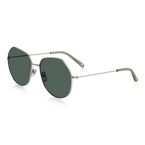OWNDAYS | SUN Silver Full Rim Polygon right side