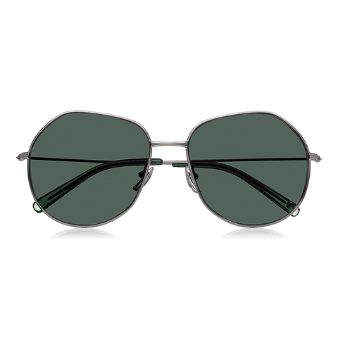OWNDAYS | SUN Silver Full Rim Polygon right side
