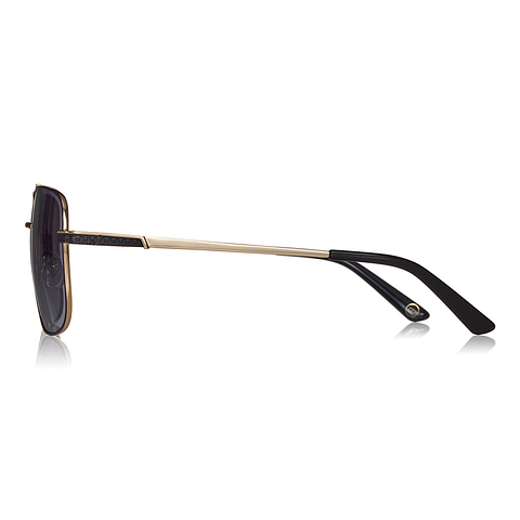 OWNDAYS | SUN Black Full Rim Polygon left side
