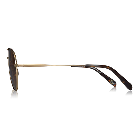 OWNDAYS | SUN Gold Full Rim Teardrop left side