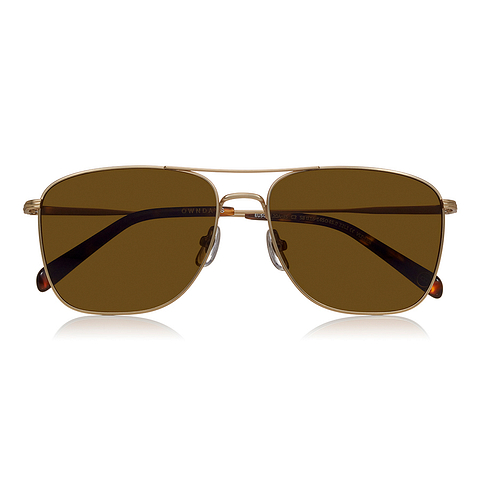 OWNDAYS | SUN Gold Full Rim Polygon right side