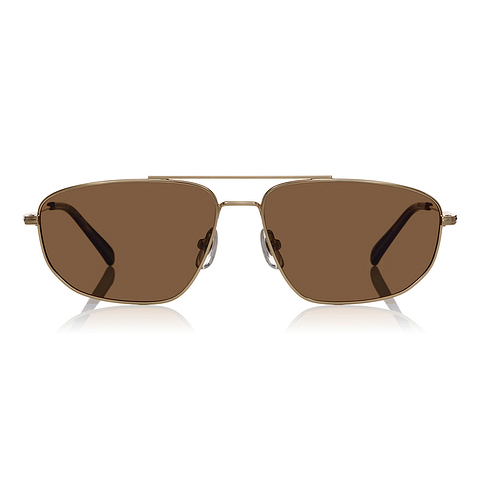 OWNDAYS | SUN Gold Full Rim Polygon left side
