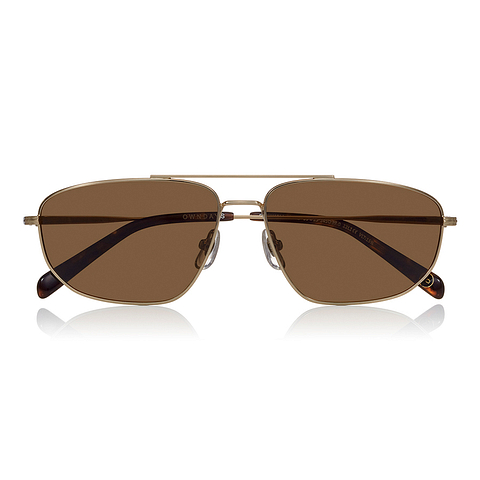 OWNDAYS | SUN Gold Full Rim Polygon right side