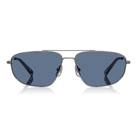 OWNDAYS | SUN Silver Full Rim Polygon left side