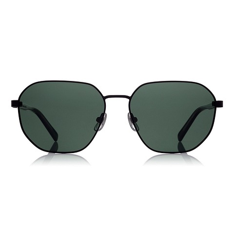 OWNDAYS | SUN Black Full Rim Polygon left side