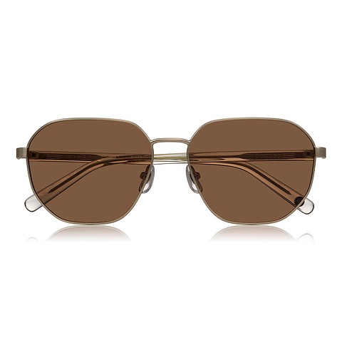 OWNDAYS | SUN Gold Full Rim Polygon right side