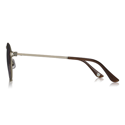 OWNDAYS | SUN Gold Full Rim Oval left side