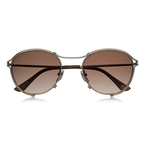 OWNDAYS | SUN Gold Full Rim Oval right side