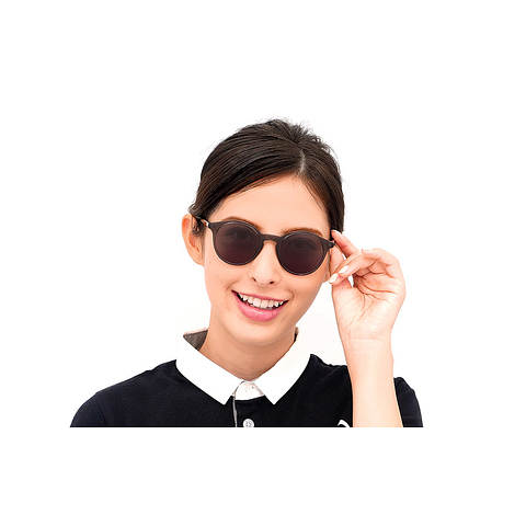 OWNDAYS | SUN Light Brown Full Rim Round left side