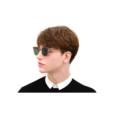 OWNDAYS | SUN Light Brown Full Rim Rectangle right side