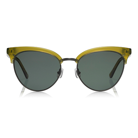 OWNDAYS | SUN Clear Green Full Rim Wellington left side