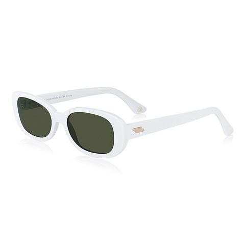 OWNDAYS | SUN White Full Rim Oval right side
