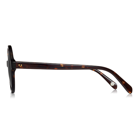 OWNDAYS | SUN Light Brown Full Rim Round left side