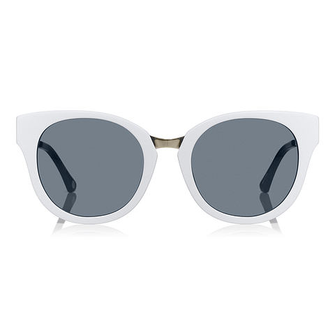 OWNDAYS White Full Rim Fox Sunglasses EUSUN230B-2A OWNDAYS