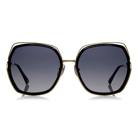 OWNDAYS | SUN Black Full Rim Polygon left side