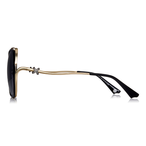 OWNDAYS | SUN Black Full Rim Polygon left side