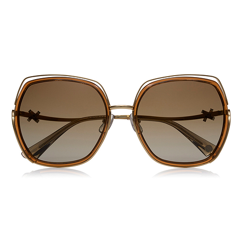 OWNDAYS | SUN Brown Full Rim Polygon right side