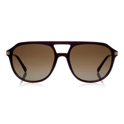 OWNDAYS | SUN Brown Full Rim Teardrop left side