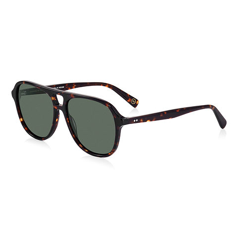 OWNDAYS | SUN Brown Demi Full Rim Teardrop right side