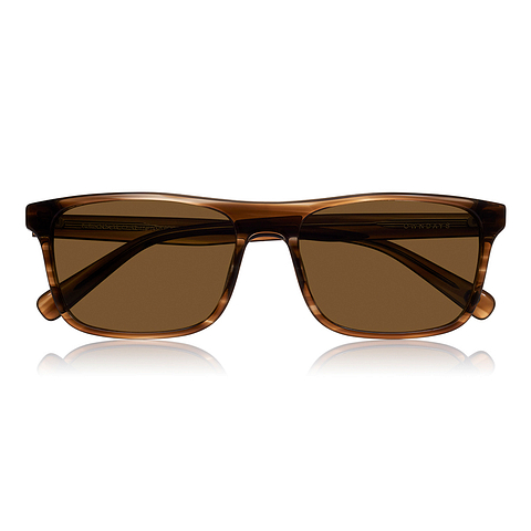 OWNDAYS | SUN Light Brown Full Rim Rectangle right side