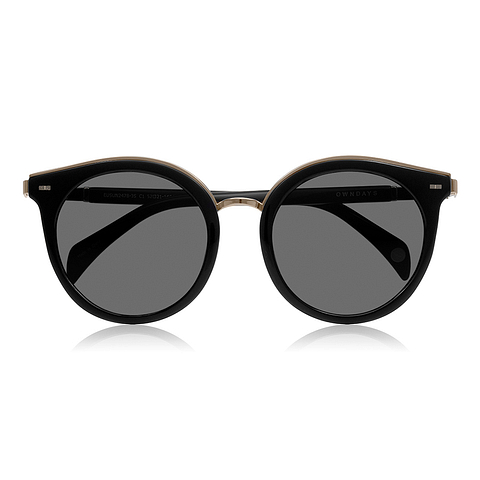 OWNDAYS | SUN Black Full Rim Round right side