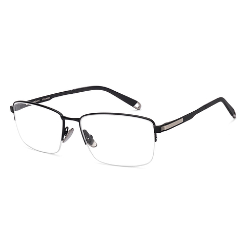 OWNDAYS Online Black Half Rim Rectangle right side