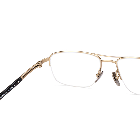 OWNDAYS Black Half Rim Rectangle right side