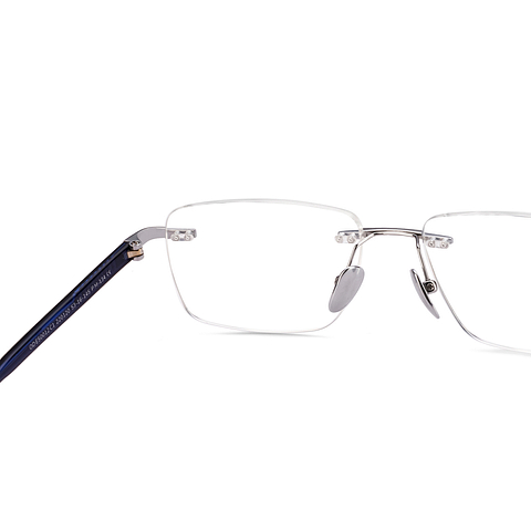 OWNDAYS Silver Rimless Rectangle right side OWNDAYS Silver Rimless Rectangle right side