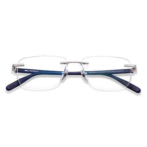 OWNDAYS Silver Rimless Rectangle left side OWNDAYS Silver Rimless Rectangle left side