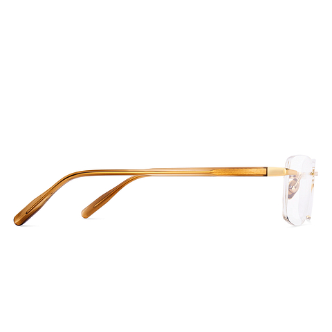 OWNDAYS Online Gold Rimless Rectangle left side OWNDAYS Online Gold Rimless Rectangle left side