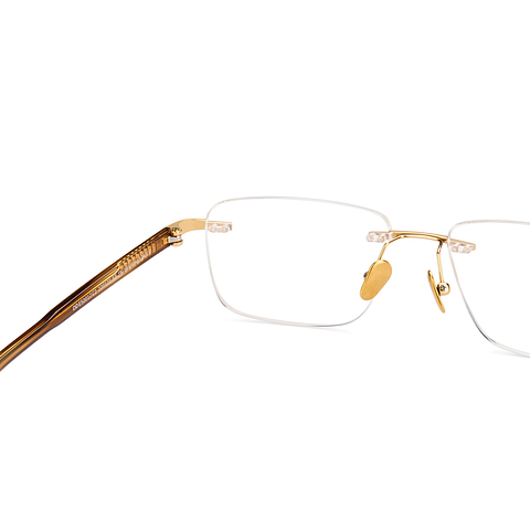 OWNDAYS Online Gold Rimless Rectangle right side OWNDAYS Online Gold Rimless Rectangle right side