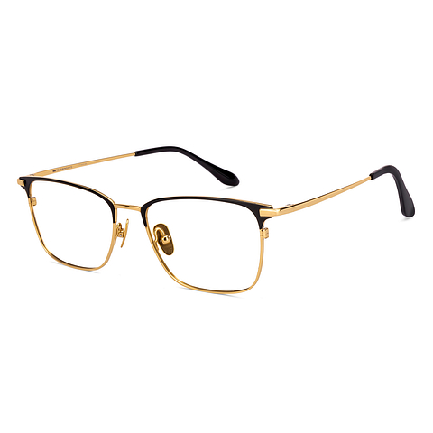 Buy Black Gold Full Rim Rectangle OWNDAYS Titanium OD E50014-C1