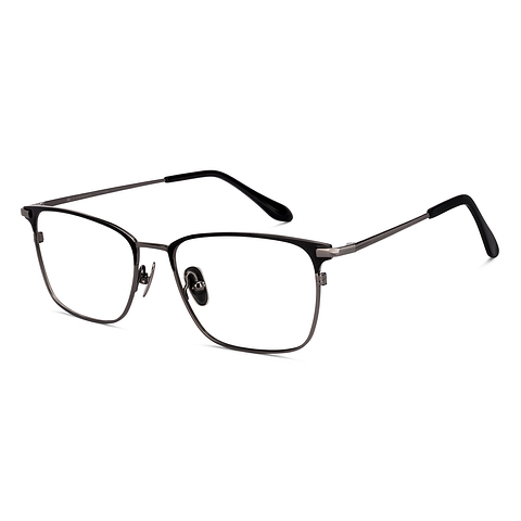 Buy Black Gunmetal Full Rim Rectangle OWNDAYS Titanium OD E50014