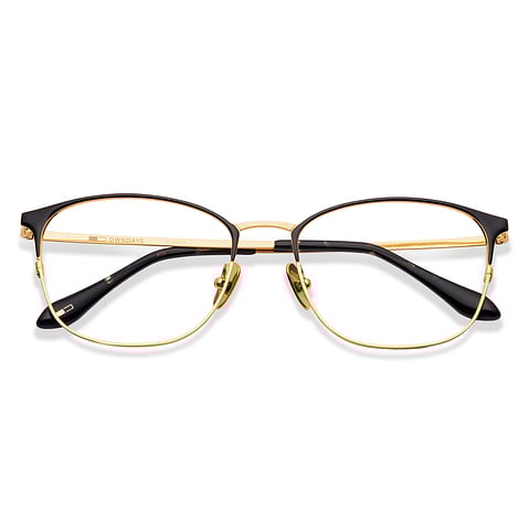 OWNDAYS Black Full Rim Square left side